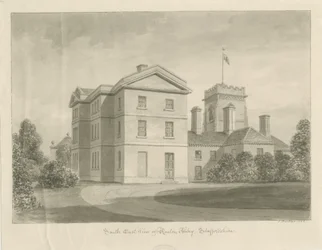 Abadia de Ranton [Priorado]: desenho em sépia, 1842