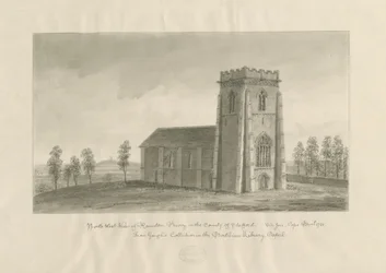 Ranton Abbey [Priory]: desenho sépia, nd [1770-1851] (desenho)