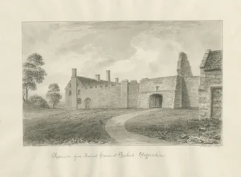 Rushall Hall: desenho lavado em sépia