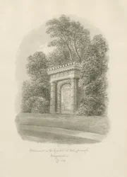 Shugborough - Monumento: desenho em sépia