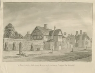 Stafford - [The White Lion Inn]: desenho sépia, 1842
