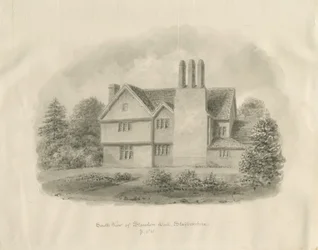Standon Hall: desenho sépia