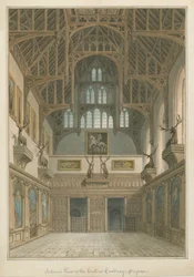 Sussex - Cowdray House - Interior do Hall