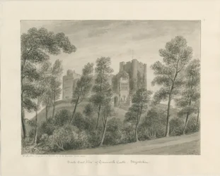 Castelo de Tamworth: desenho em sépia, abril de 1849 (desenho)