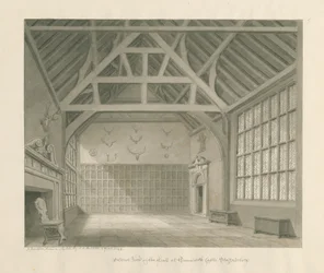 Castelo de Tamworth: desenho em sépia, abril de 1849 (desenho)