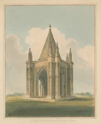 Wiltshire - Catedral de Salisbury - Alpendre, 1800