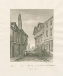 Wolverhampton - Lichfield Street: desenho sépia