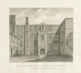 Wolverhampton - The Old Hall: desenho em sépia