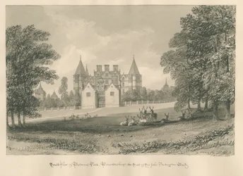 Worcestershire - Westwood Park: desenho em sépia, 1833