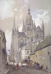 Catedral de Bayeux, vista do sudeste