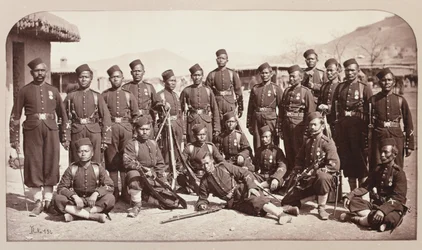 4ª equipe de baioneta do Regimento de Goorkha, 1878