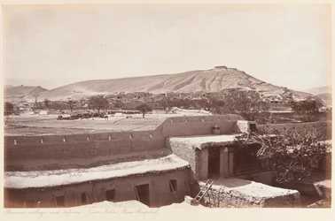 Aldeia Bemaru e defesas do hospital de base nativa, 1879