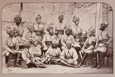 Oficiais Britânicos e Nativos, 3º Regimento de Cavalaria de Bengala