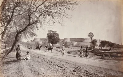 Forte de Peshawar e arredores, da Cadeia, c.1862 (foto)