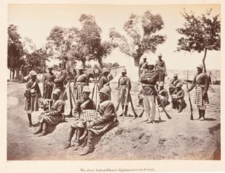 O Amir S Highland Guard , 1879 cerca de