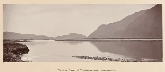  O rio Cabul, Jellallabad, cena do desastre , 1879