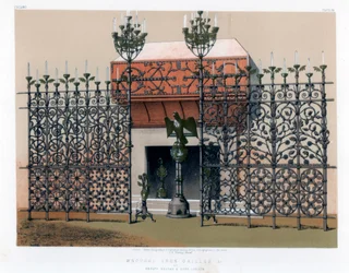Grades de ferro forjado, do século XIX.