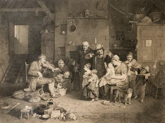 O violinista cego (depois de Sir David Wilkie)