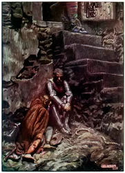 "Cristão e esperançoso em duvidar do castelo" de "O peregrino" progredir deste mundo para o que está por vir "por John Bunyan