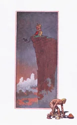 Canção da fome, ilustração de The Garden of Kama (e outras letras da Índia), 1920