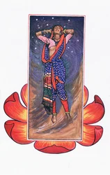Ojira, para seu amante, ilustração de The Garden of Kama (e outras letras da Índia), 1920