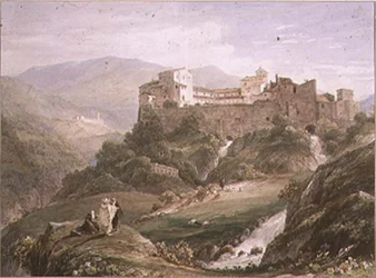 Paisagem Italiana, com Mosteiro