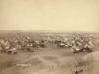 Acampamento indiano hostil, 1891