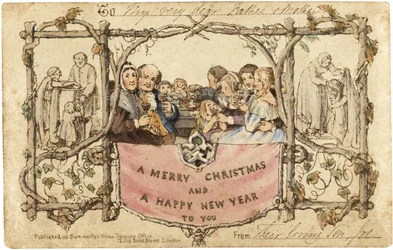 O primeiro postal de Natal, 1843