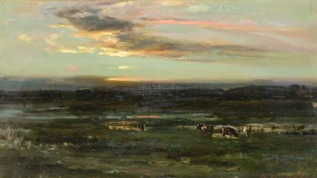 Sunset, Badendoch (óleo a bordo)