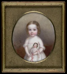 Menina com Boneca, ca. 1854.