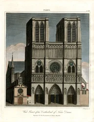 Frente oeste da Catedral de Notre Dame