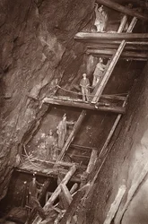 The Man Engine at Dolcoath Mine, ilustração de 