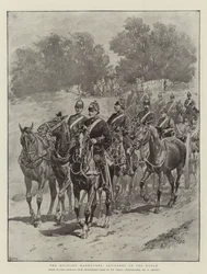As manobras militares, artilharia no março