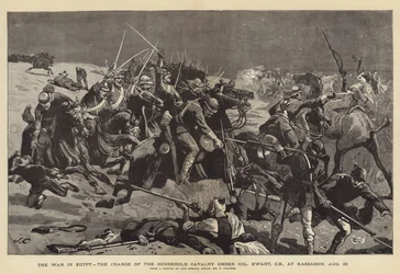 A guerra no Egito, a acusação da cavalaria do coronel Ewart, em Kassassin, 28 de agosto
