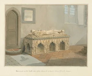 Essex - Igreja Earls Colne - Monumento, 1824