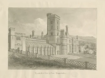 Ilam Hall: desenho sépia