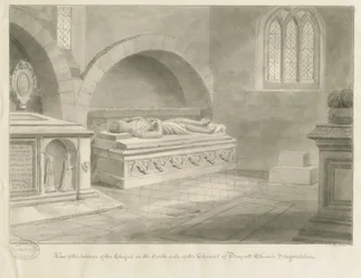 Interior da igreja de Draycott in the Moors, 1841