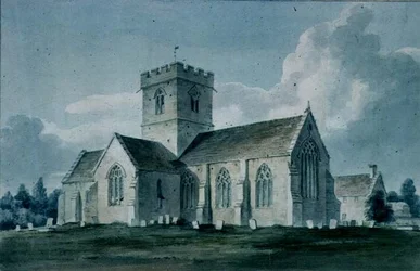 Vista Sudeste da Igreja Dinton, 1805