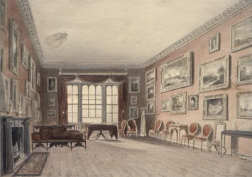 A, galeria, em, Browsholme, perto, Clitheroe, yorkshire