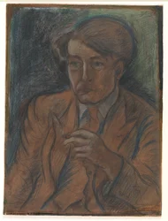 Estudo preliminar para um retrato do pintor e artista gráfico Søren Hjorth Nielsen