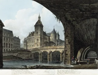 Paris: The Pont au Change - em "Paris visto por J.C. Mats", Ed. Miller, Londres