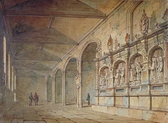 Interior da Capela de São Pedro ad Vincula, Torre de Londres, 1814