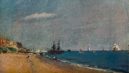 Praia de Brighton, com mineiros, 1824
