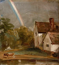 Flatford Lock and Mill (óleo)