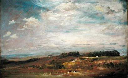 Hampstead Heath with Bathers (óleo sobre tela)