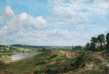 Charneca de Hampstead (óleo sobre tela)