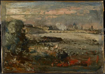 Esboço para «A abertura da ponte de Waterloo vista das escadas de Whitehall, 18 de junho de 1817»