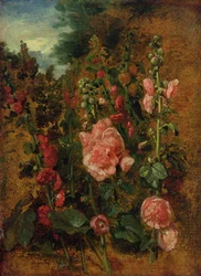 Estudo das malvas-rosa, c.1826