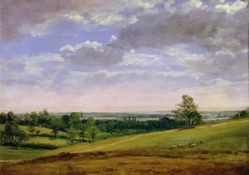 Vista, de, Highgate, colina