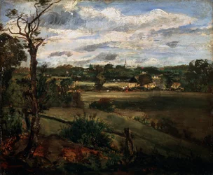 Vista de Highgate de Hampstead Heath, início do século XIX